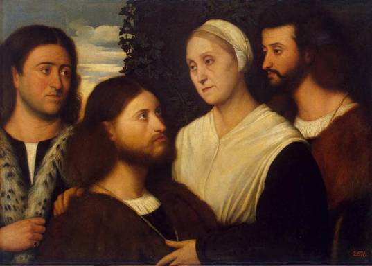 A Family Portrait ca. 1525  Bernardino Licinio   1489-1565  State Hermitage Museum St. Petersburg Russia